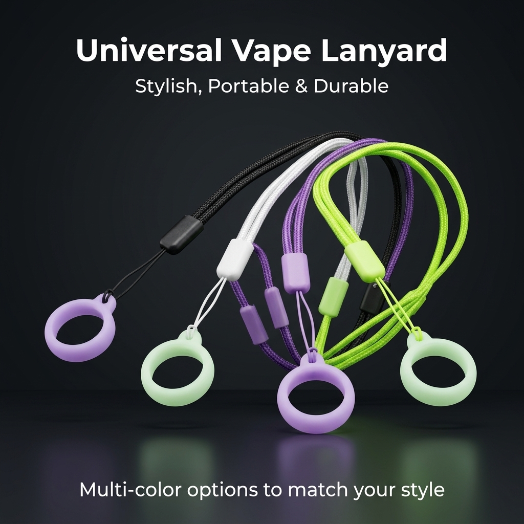 Vape Band Silicone - Multi-Color E-cigarette Lanyard,Vape Lanyard, Luminous Silicone