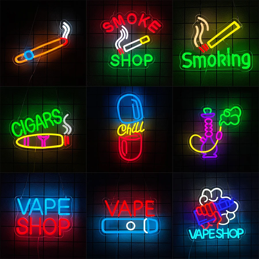 USB Bright Led Advertising Dis - Vaping Shop ulasan dan harga
