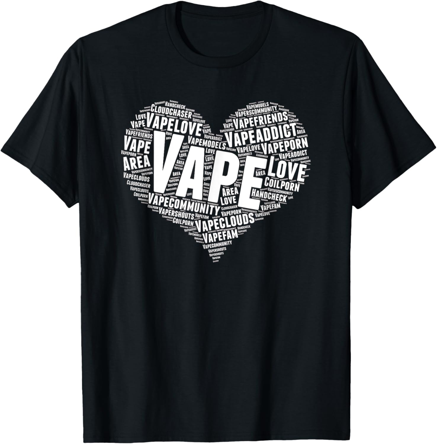 Vape Heart Word Cloud Graphic - Vaping Shop ulasan dan harga