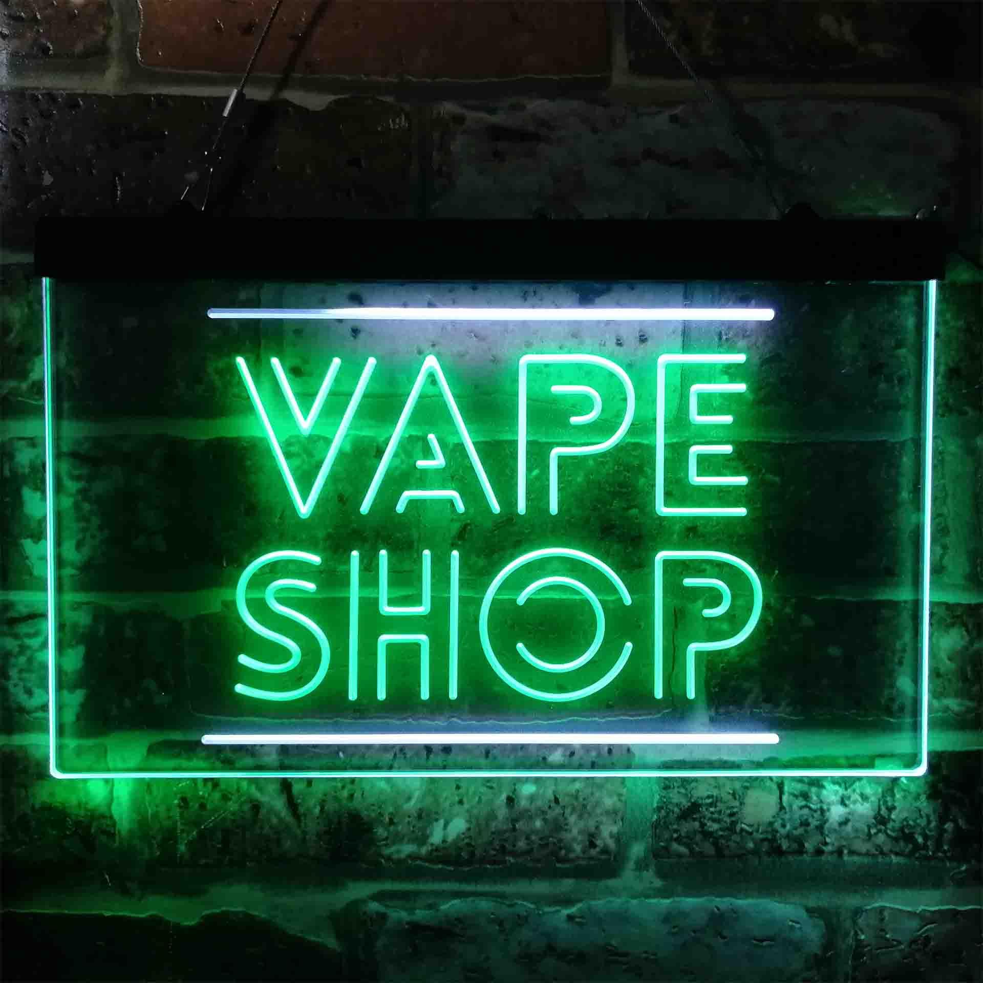VAPE SHOP Dual Color Led Neon  - Vaping Shop ulasan dan harga