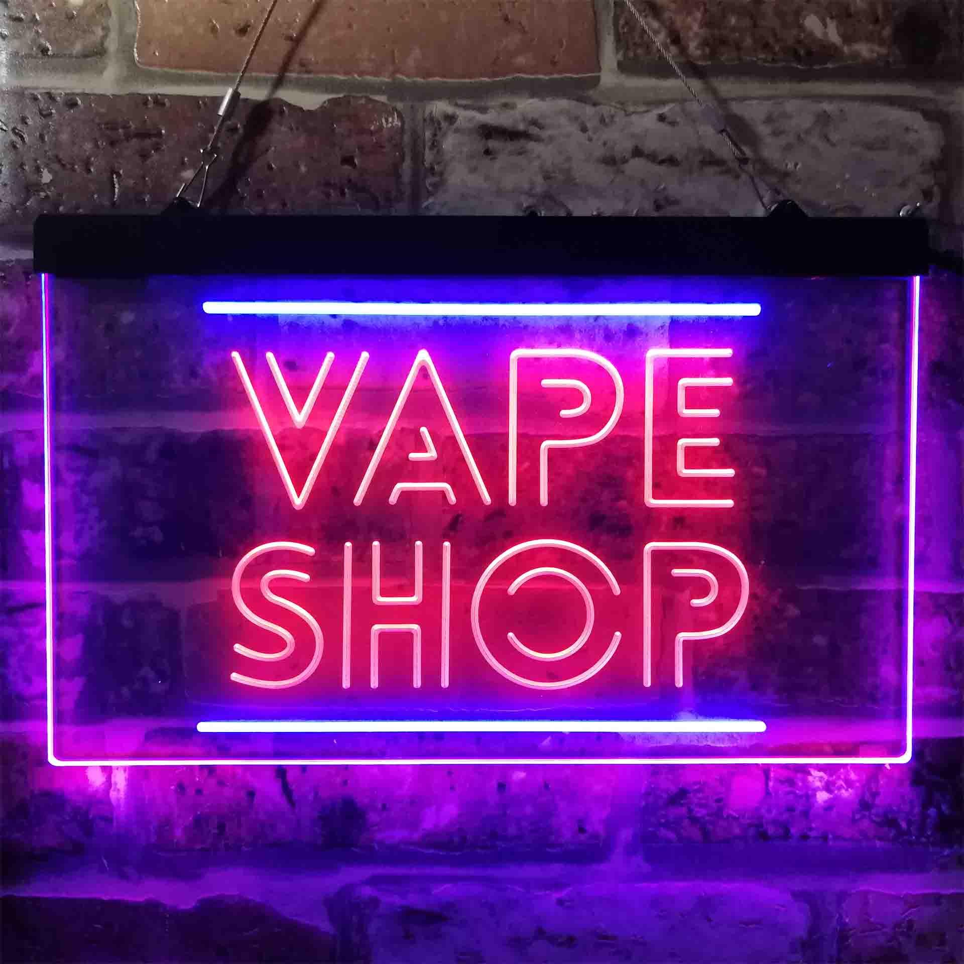 VAPE SHOP Dual Color Led Neon  - Vaping Shop ulasan dan harga