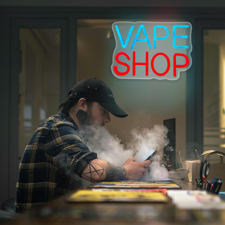 Vape Shop Neon Sign For Wall D - Vaping Shop ulasan dan harga