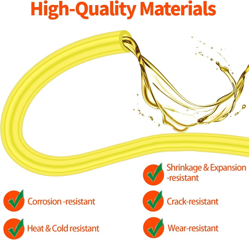 Yellow Fuel Line Hose Set 2x3. - Weed Vaping Accessories ulasan dan harga