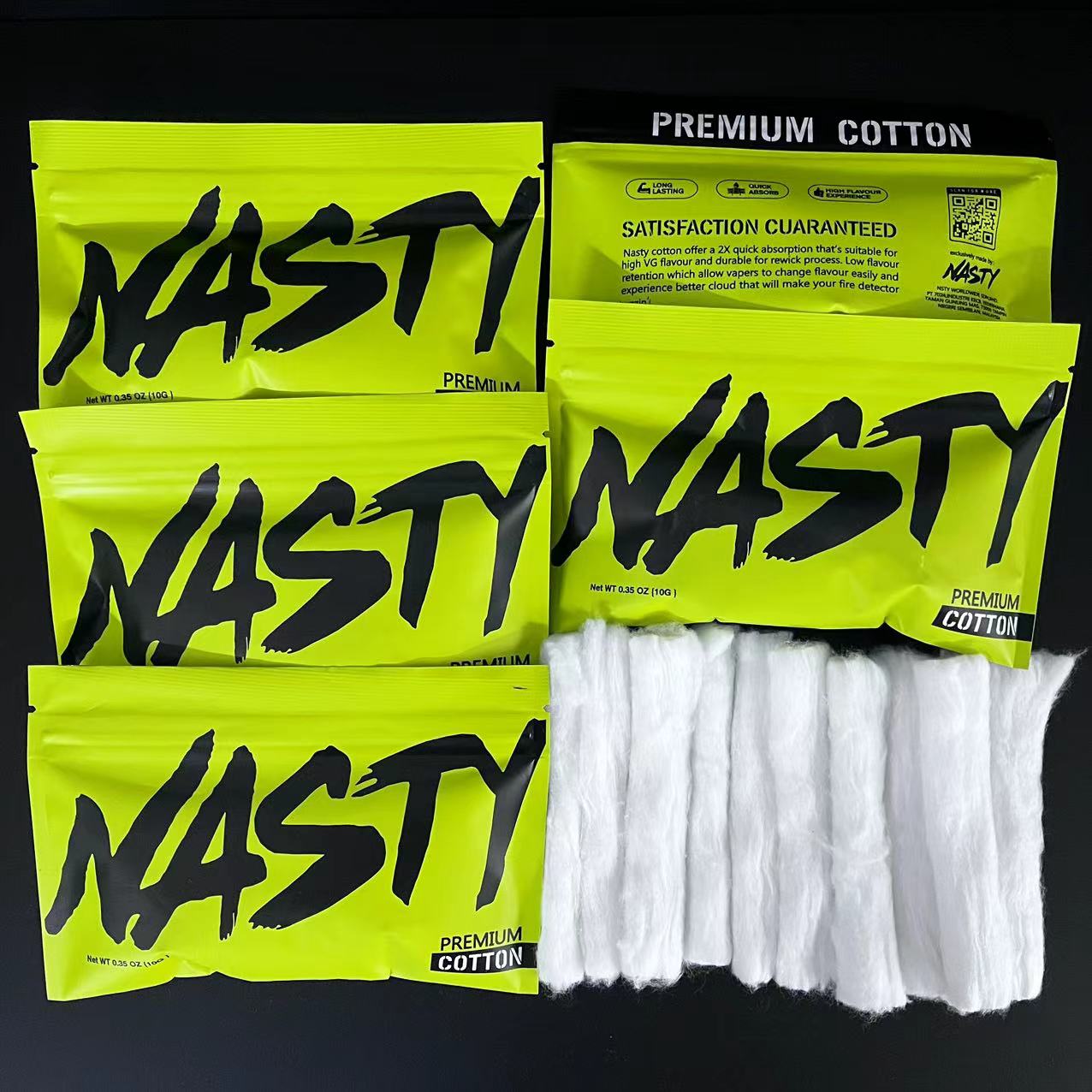 10/5 x Bag NASTY Cotton Long F - Cotton Wick Organic ulasan dan harga