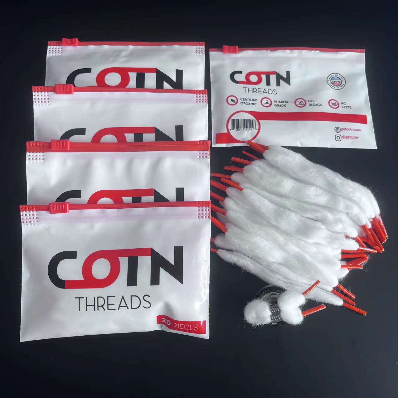 100/60/20pcs Prebuilt Wire Coi - Cotton Wick Organic ulasan dan harga