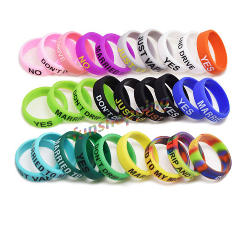 10 pcs / Lot Multi-color Anti- - Vape Band Silicone ulasan dan harga