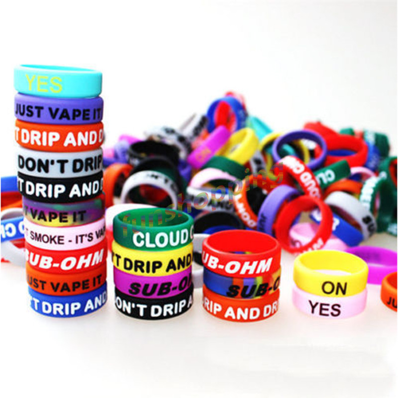 10 pcs / Lot Multi-color Anti- - Vape Band Silicone ulasan dan harga